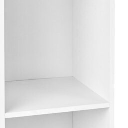 Wyld And Coco Nordichome White 4-Shelf Tv Stand Bookcase Scandinavian Style - Tall, Freestanding. - thumbnail 9