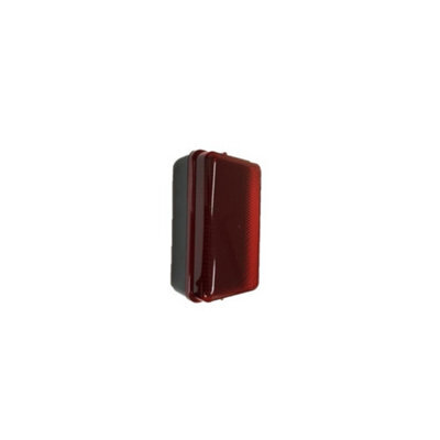 Luminosa Lighting Luminosa Led Security Amenity Bulkhead Black Base With Red Diffuser, 230V Ip54 5W