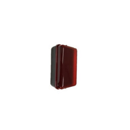 Luminosa Lighting Luminosa Led Security Amenity Bulkhead Black Base With Red Diffuser, 230V Ip54 5W