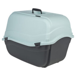 Urbn-Living Urbnliving Hooded Enclosed Cat Litter Tray Covered Filter Box Large Scoop Flap Toilet Potty - Light Blue Top & Large - thumbnail 8