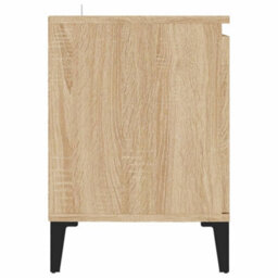 Berkfield Tv Cabinet With Metal Legs Sonoma Oak 103.5X35X50 Cm - thumbnail 6