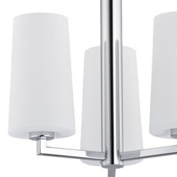 Luminosa Lighting Luminosa Camelot Multi Arm Pendant Ceiling 3 Light Chrome Base, Glass Opal Matt - thumbnail 2