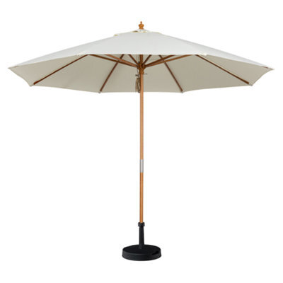 Kratos 3M Wooden Parasol In Beige - image 1