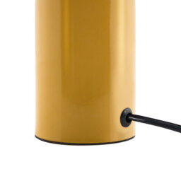 Beliani Mushroom Dome Table Lamp Yellow, Iron Base, 22Cm - Retro Mid-Century Style - thumbnail 6