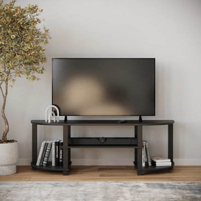 120Cm Wide Tv Unit Stand S-Tube Entertainment Centre Storage Shelf Living Room Cabinet, Living Room Media Cabinet - image 1
