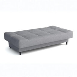 Livia Sofa Bed With Click Clack Sleeping Function And Bedding Storage Foam Wooden Frame 195X85X90Cm Mustard - thumbnail 3