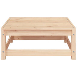 Berkfield Garden Sofa Armless With Footstool Solid Wood Pine - thumbnail 8