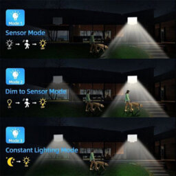 106 Led Solar Garden Wall Light Waterproof Outdoor Sensor Lamp With Split Panel - thumbnail 5