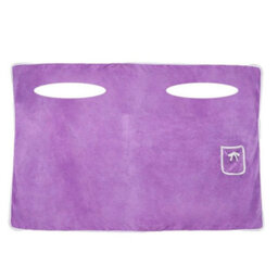 Light Purple Bathrobe Bath Towel Wrap Womens Wearable Bathtub Shower Dress Bathing Skirt - thumbnail 2