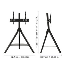 "Avf Hoxton Freestanding Tripod Tv Stand For 32-70"" Tvs, Black" - thumbnail 3
