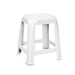 Medium Size White Plastic Stool