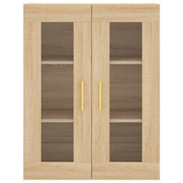 Berkfield Highboard Sonoma Oak 69.5X34X180 Cm Engineered Wood - thumbnail 6