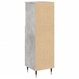Berkfield Bathroom Cabinet Concrete Grey 30X30X100 Cm Engineered Wood - thumbnail 6