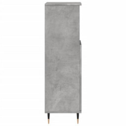 Berkfield Bathroom Cabinet Concrete Grey 30X30X100 Cm Engineered Wood - thumbnail 5