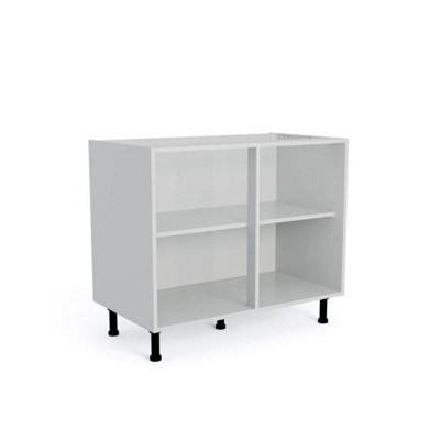 Wtc Premier Cab 900mm Kitchen Base Unit Cabinet Natural Grey 18mm Mfc (Carcass Only) - image 1