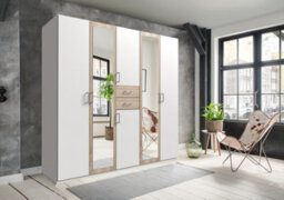 Bristol White And Oak 5 Door Wardrobe - thumbnail 6