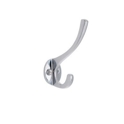 Spira Brass Brass Coat Hook - 87mm Polished Chrome