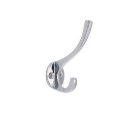 Spira Brass Brass Coat Hook - 87mm Polished Chrome