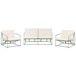 Beliani Garden Sofa Set 4 Seater Ponte Metal Green - thumbnail 4