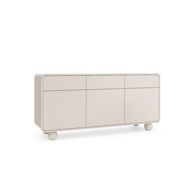 Arte Albion Sideboard Cabinet 160Cm - Cashmere Finish, Push-To-Open Doors & Drawers With Shelves - image 1