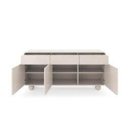 Arte Albion Sideboard Cabinet 160Cm - Cashmere Finish, Push-To-Open Doors & Drawers With Shelves - thumbnail 3
