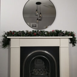Samuel Alexander 1.8M (6Ft) Dressed Christmas Garland With Silver Baubles Pinecones & Berries - thumbnail 6