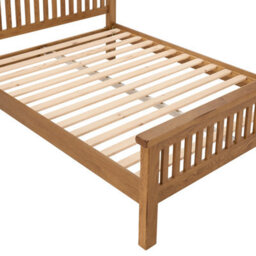 The Furniture Market Rustic Oak 6Ft Super King Size Bed - High Foot Board - thumbnail 8
