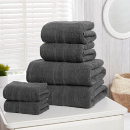 Rapport Home Camden Pure Cotton Face Towel Charcoal