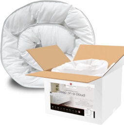 Lancashire Textiles Extra Thick 4 Inch Sleep On A Cloud 100% Cotton 230 Thread Count Casing - Super King - thumbnail 1