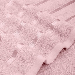 Casabella Towels Set, 8 Pc Towels For Bathroom, 100% Cotton, 2 Bath Towels, 2 Hand Towels, 4 Face Cloth, Pink - thumbnail 5