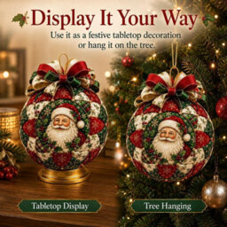 CLEFFNS Christmas Classics Patchwork Ornament Diy Kit For Holiday Tree Decor Create Festive Patchwork Ornaments For Christmas Trees - thumbnail 5