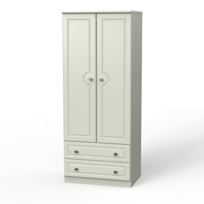 Kendal 2 Door 2 Drawer Wardrobe In Kashmir Ash (Ready Assembled)