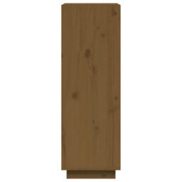 Berkfield Book Cabinet/room Divider Honey Brown 60X35X103 Cm Solid Wood Pine - thumbnail 6