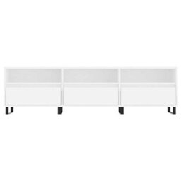 Berkfield Sturdy Tv Cabinet White 150X30X44.5 Cm Engineered Wood - thumbnail 5