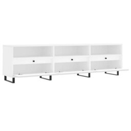 Berkfield Sturdy Tv Cabinet White 150X30X44.5 Cm Engineered Wood - thumbnail 6