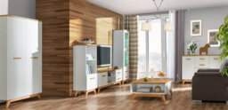 Arte Sven Sv7 Highboard Cabinet - Elegant Storage Solution In Anderson Pine, H1273mm W450mm D400mm - thumbnail 2