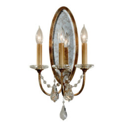 Luminosa Lighting Elstead Valentina 3 Light Indoor Candle Wall Light Bronze, E14