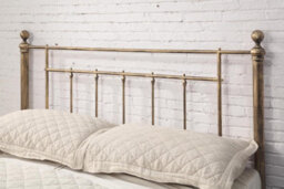 Harpenden Brushed Gold Small Double Metal Bed Frame 4Ft - thumbnail 4