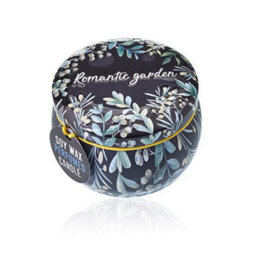 Art Tin Candle Assorted Design Romantic Garden Tea & Rose - thumbnail 5