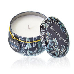 Art Tin Candle Assorted Design Romantic Garden Tea & Rose - thumbnail 1