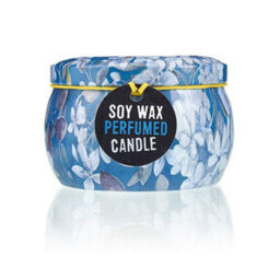 Art Tin Candle Assorted Design Romantic Garden Tea & Rose - thumbnail 3