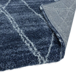 Alto Al01 Blue & Cream Rug By Asiatic-80Cm X 240Cm - thumbnail 4