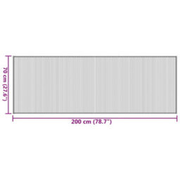 Berkfield Rug Rectangular Brown70X200 Cm Bamboo - thumbnail 8
