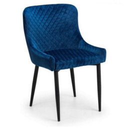 Ashfield Rectangular Table & 4 Luxe Blue Chairs - thumbnail 4