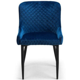 Ashfield Rectangular Table & 4 Luxe Blue Chairs - thumbnail 2