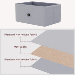 Lassic Vida Designs Chorley 6 Drawer Fabric Ukfr Chest Of Drawers, Beige & Grey Wood - thumbnail 6