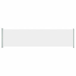 Walplus Patio Retractable Side Awning Garden Sun Shade Canopy Gazebo For Back Door, Porch, Patio 600X160 Cm Cream - thumbnail 2