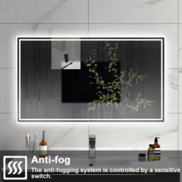 Sline 1200X700mm Bluetooth Bathroom Led Mirror,dimmable 3 Colors, Anti-Fog Mirrors Ip44 Rated,horizontal/vertical - thumbnail 5