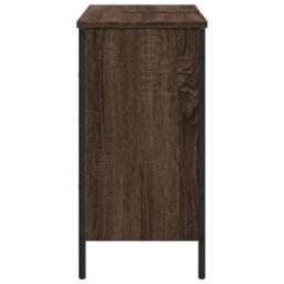 Berkfield Bathroom Sink Cabinet Brown Oak 80X30X60 Cm Engineered Wood - thumbnail 7