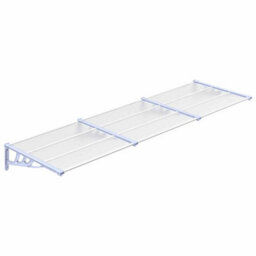Walplus Door Canopy Grey And Transparent 297.5X90 Cm Polycarbonate - thumbnail 2